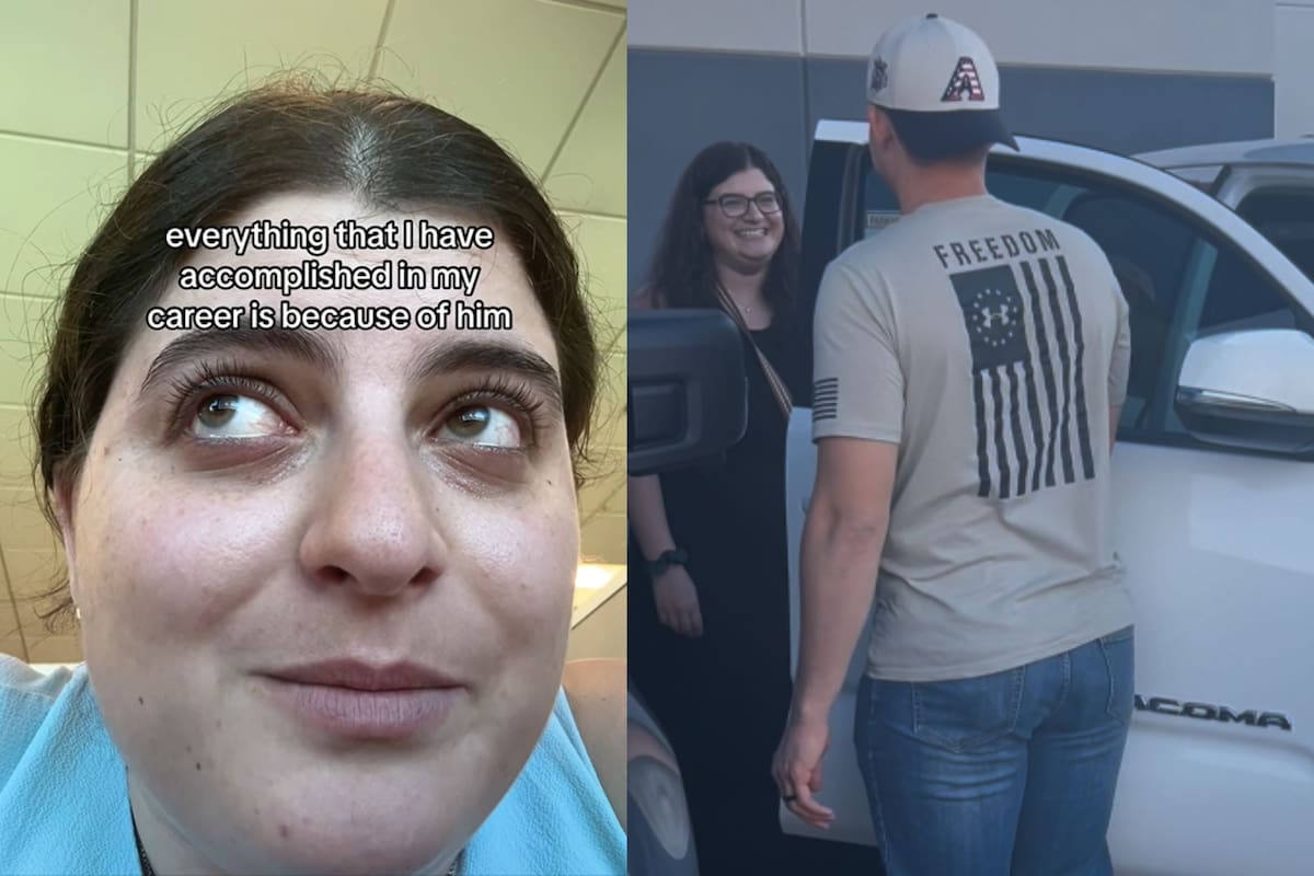 la fotógrafa de bodas Laleh Vahedian, de Phoenix pudo cumplir sus sueños gracias al apoyo de su esposo y de la comunidad de TikTok (Laleh Vahedian)