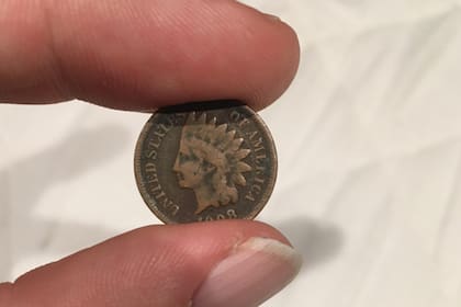 La fotografía que compartió la persona que se llevó la sorpresa al descubrir el centavo "cabeza de indio"