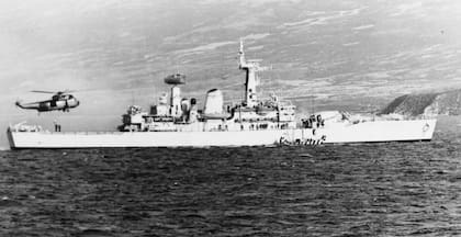 La fragata Argonaut participó en la Operación Sutton, el nombre que le dieron los británicos a su desembarco en San Carlos.
