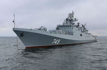 La fragata rusa Almirante Makarov