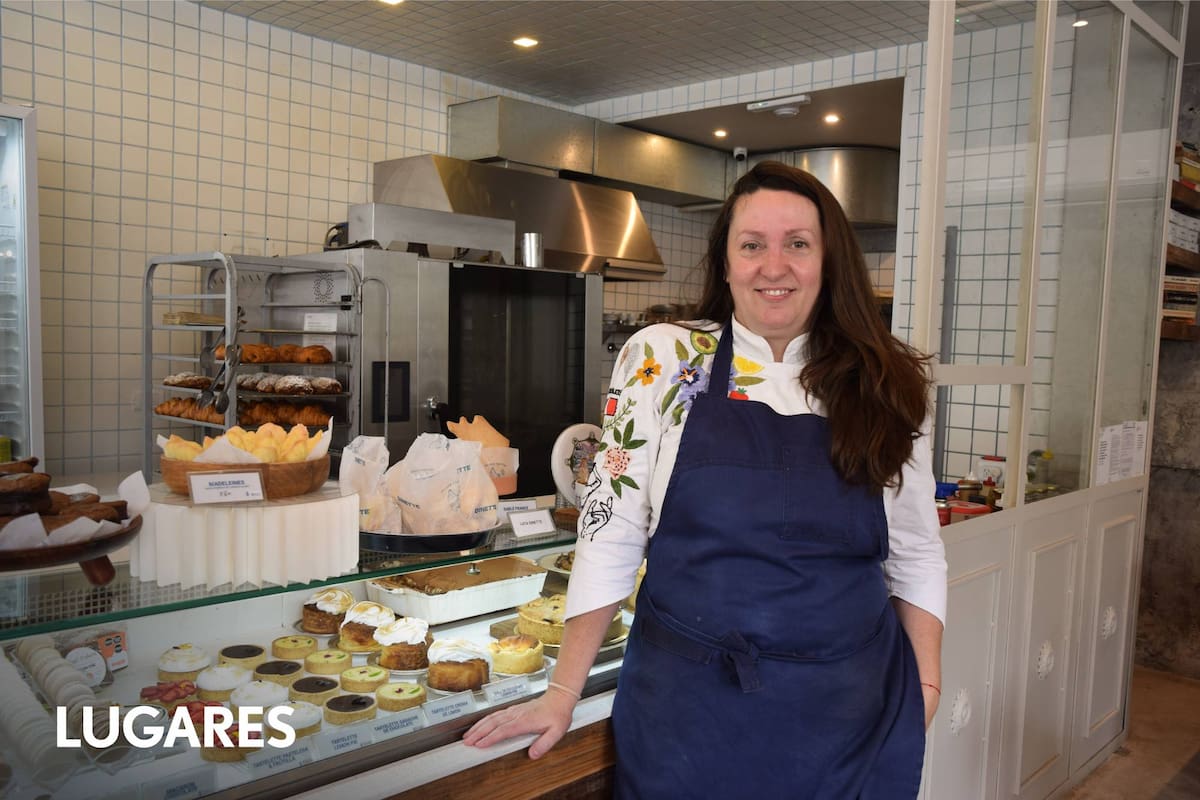 La francesa Sabrina Miossec en su local de Mar del Plata