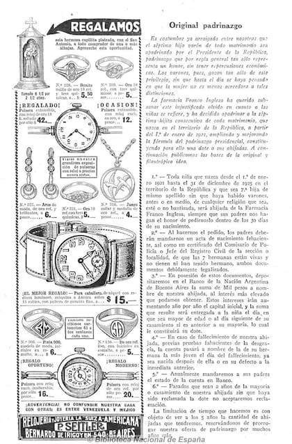 La Franco Inglesa lanzó en 1921 una original promoción