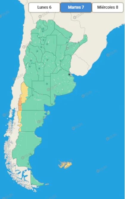 La franja cordillerana, bajo alerta
