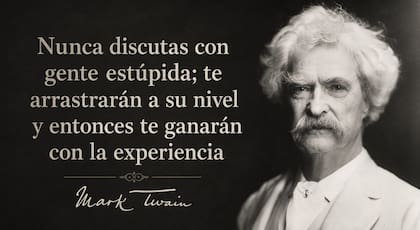 La frase de Mark Twain sigue vigente en pleno 2026, donde el contenido basura está en un momento de esplendor en redes