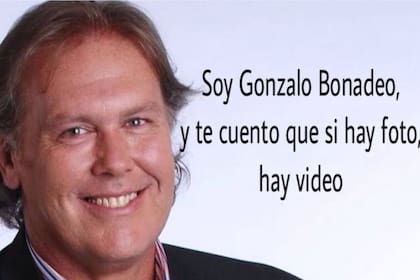 La frase y la foto fueron usadas por el propio Gonzalo Bonadeo en su segmento en TyC Sports