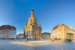 La Frauenkirche, emblema de la reconstrucción de la ciudad.