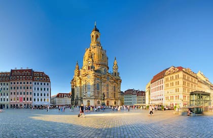 La Frauenkirche, emblema de la reconstrucción de la ciudad.