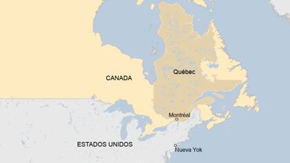 La frontera entre Canadá y Estados Unidos