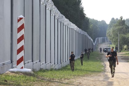 La frontera entre Polonia y Bielorrusia