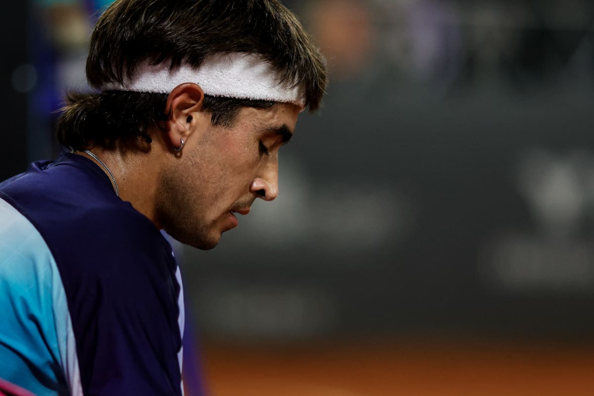 La frustración de Comesaña, que sufrió una derrota inesperada en el Challenger porteño