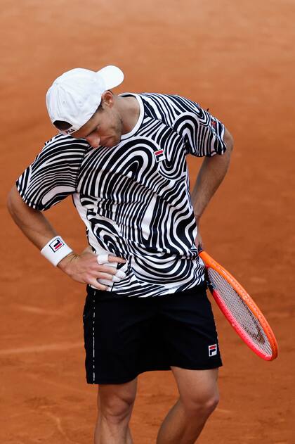 La frustración de Diego Schwartzman en Madrid