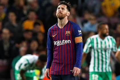 La frustración de Lionel Messi