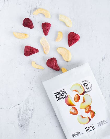 La fruta liofilizada