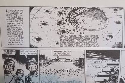 La fuente de Blandengues (hoy Del Libertador) y General Paz aparece en la historia de El Eternauta