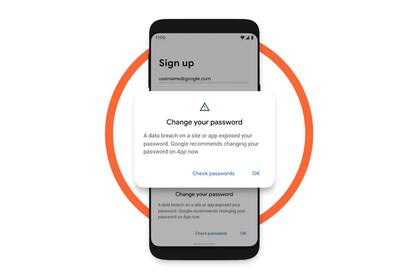 La función de verificación de integridad de contraseñas estará disponible en los teléfonos Android con la versión 9 o posterior