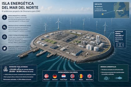La función que cumplirá la isla artificial proyectada por Dinamarca