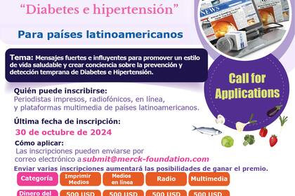 La Fundación Merck anunció los Premios 2024 al reconocimiento de los medios de comunicación "Diabetes e Hipertensión" para los países de América Latina (Graphic: Business Wire)