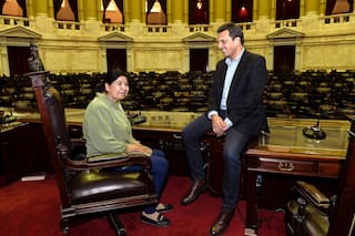 Massa recibió a Margarita Barrientos, y se comprometieron a "trabajar juntos"