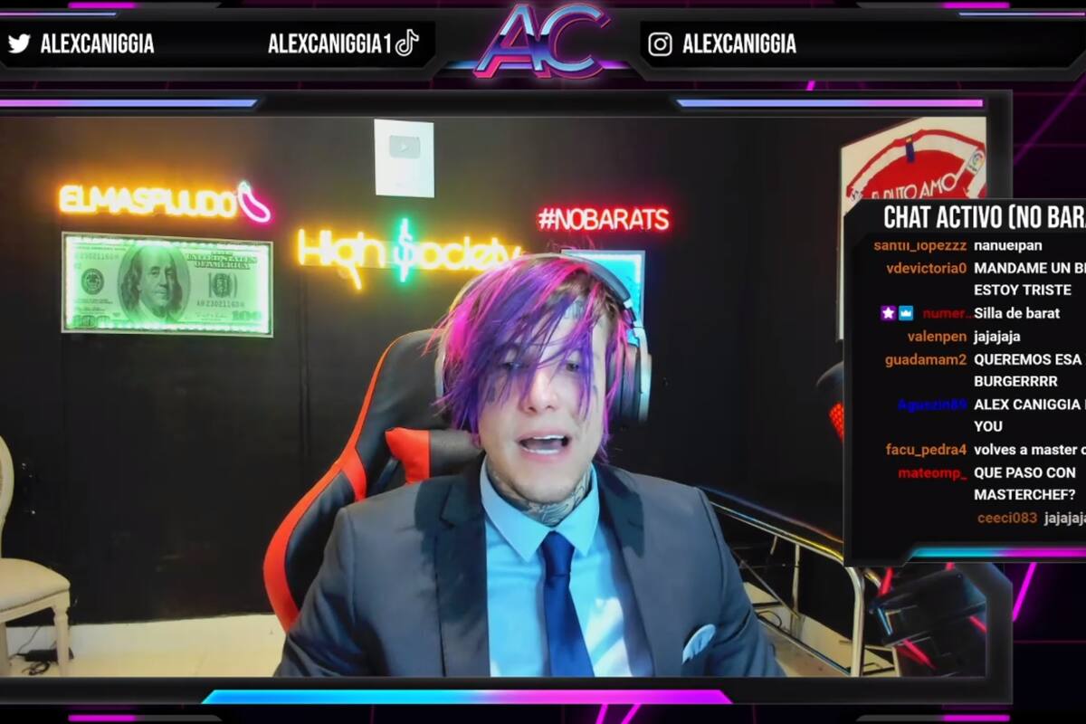 La furia de Alex Caniggia al ver en vivo su eliminación de MasterChef Celebrity