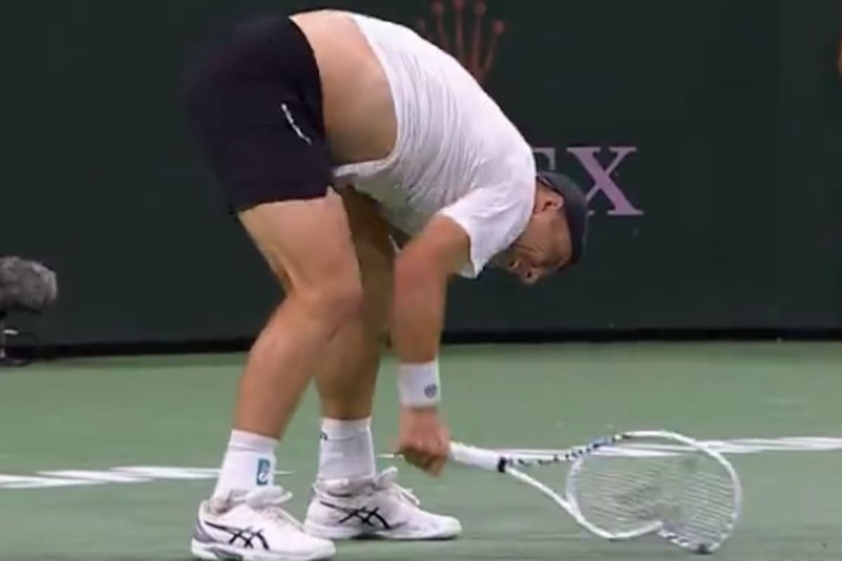 La furia de Tallon Griekspoor en Indian Wells, en la derrota ante Alexander Zverev