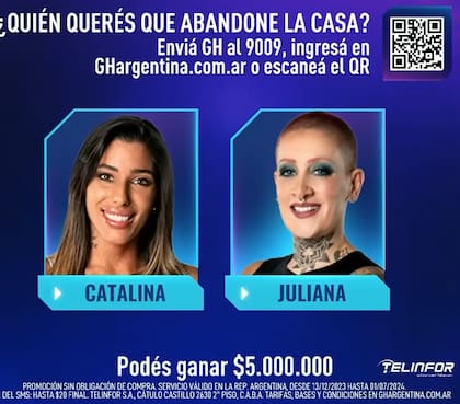 La gala de eliminación de este lunes se considera "una final" entre Catalina y Furia