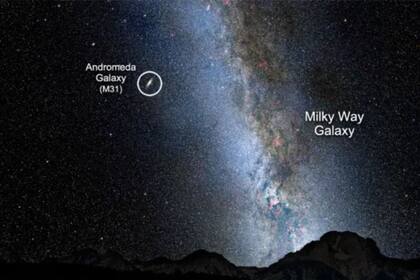 La galaxia de Andrómeda es cercana a la Vía Lactea (Foto: NASA)