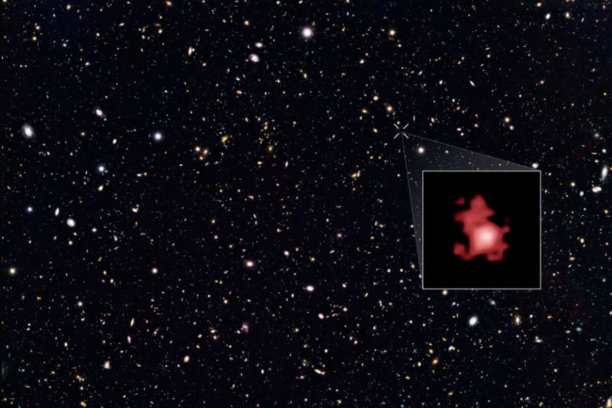 La galaxia GN-z11 se encuentra a 13.400 millones de años luz del planeta Tierra y sería la más antigua y lejana jamás detectada