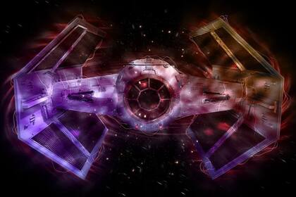 La galaxia se asemeja en forma a una icónica nave de la recordada saga de ciencia ficción