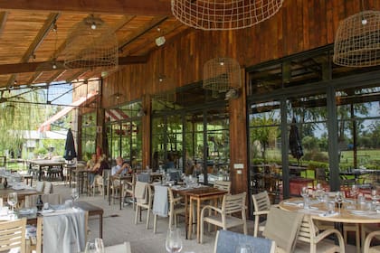 La galería con vista al jardín