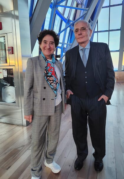 La galerista Orly Benzacar y el coleccionista Esteban Tedesco