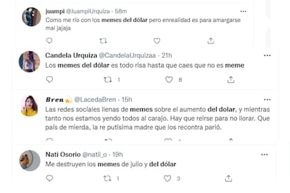 La gente en las redes sociales se descargó después de que el dólar se disparara a $280 este lunes