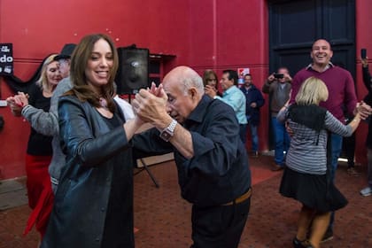 La gobernadora bonaerense participó de un evento con jubilados en Bernal