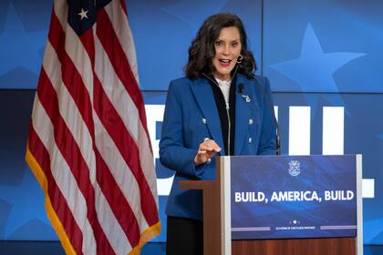 La gobernadora de Michigan, Gretchen Whitmer, se pronunció a favor de Mikie Sherrill (AP Foto/Mark Schiefelbein)