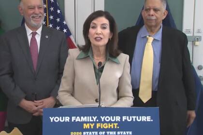 La gobernadora de Nueva York, Kathy Hochul, habló sobre el cuidado infantil universal en Queens
