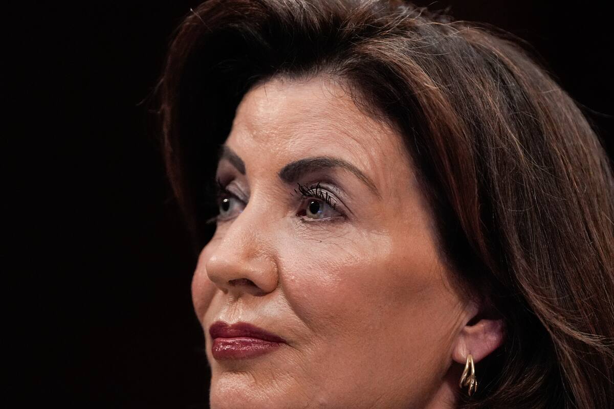 La gobernadora del estado de Nueva York Kathy Hochul (AP foto/Julia Demaree Nikhinson)