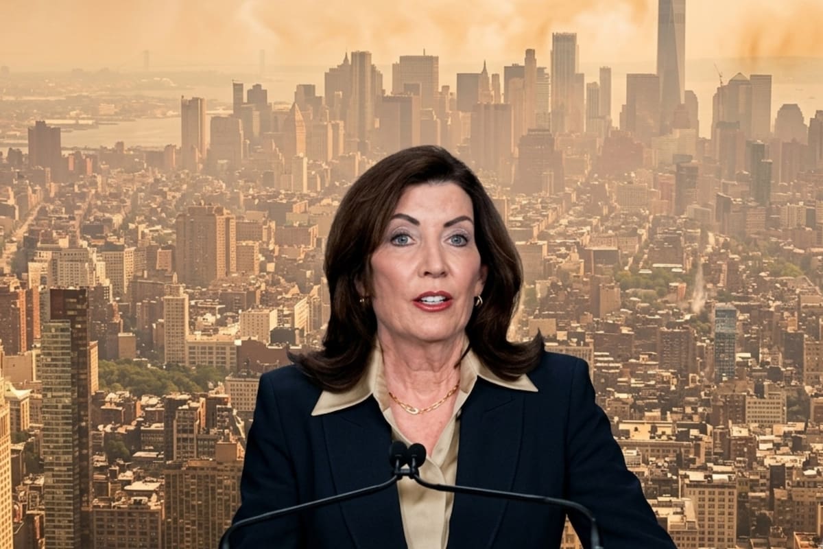 La gobernadora Kathy Hochul emitió una alerta de calidad del aire en el estado de Nueva York debido al humo de los incendios forestales canadienses