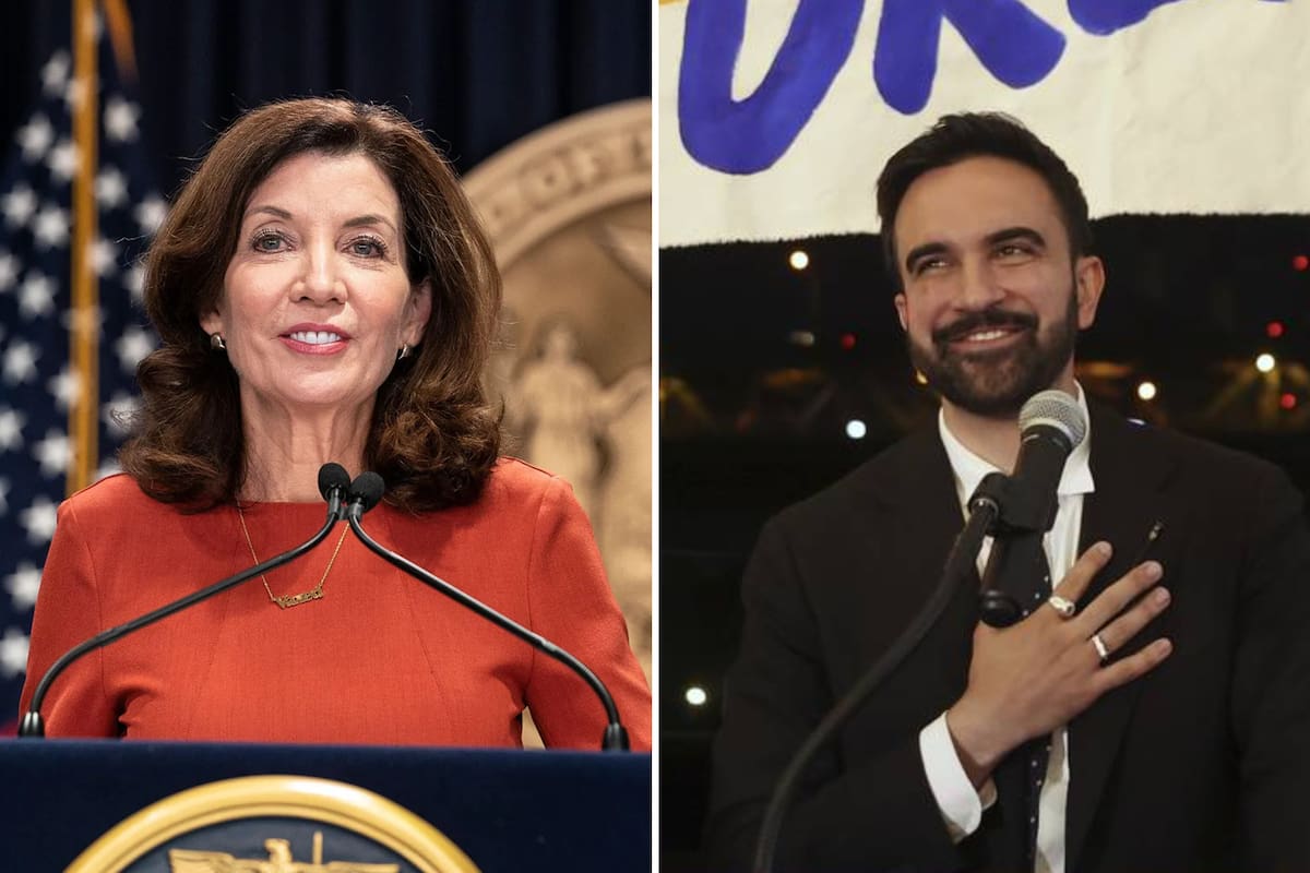 La gobernadora Kathy Hochul respaldó públicamente al asambleísta Zohran Mamdani en la carrera por la alcaldía de Nueva York