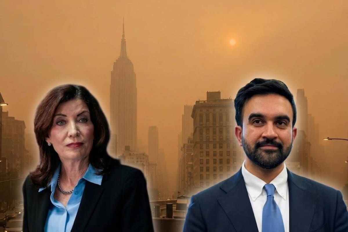 La gobernadora Kathy Hochul y el alcalde Zohran Mamdani emitieron una alerta de calidad del aire en el estado de Nueva York debido al humo de los incendios forestales canadienses
