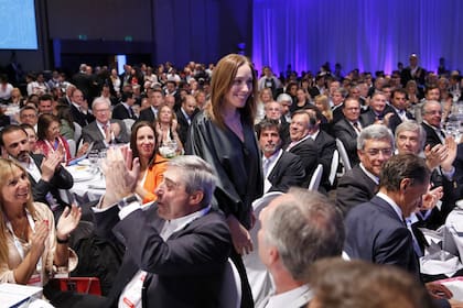 La gobernadora María Eugenia Vidal asiste a la inauguración del Coloquio de IDEA, en octubre de 2017