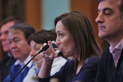 La exgobernadora María Eugenia Vidal junto a Toty Flores, Graciela Ocaña y Esteban Bullrich, quienes compitieron en la provincia de Buenos Aires en las elecciones de 2017