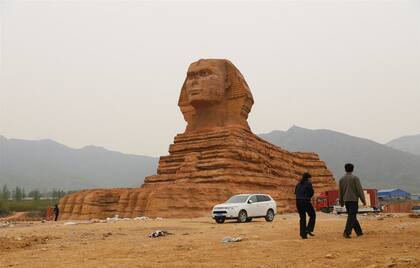 La Gran Esfinge ubicada en China, ya demolida por un reclamo del país de Egipto