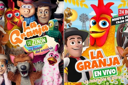 Rebelión en la granja de Zenòn: gráfica del original y de su copia