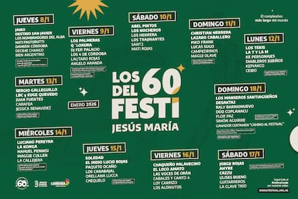 La grilla artística de este viernes incluye a El Loco Amato, Las voces de Orán y Los Alonsitos