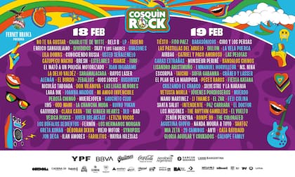 La grilla completa del Cosquín Rock 2023; el tradicional festival tendrá seis escenarios