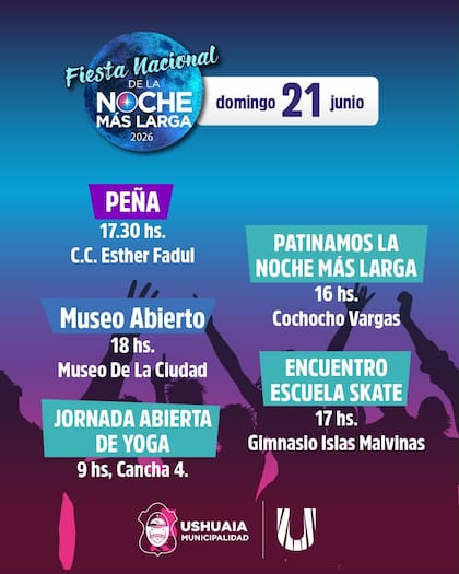 La grilla del domingo 21 de junio