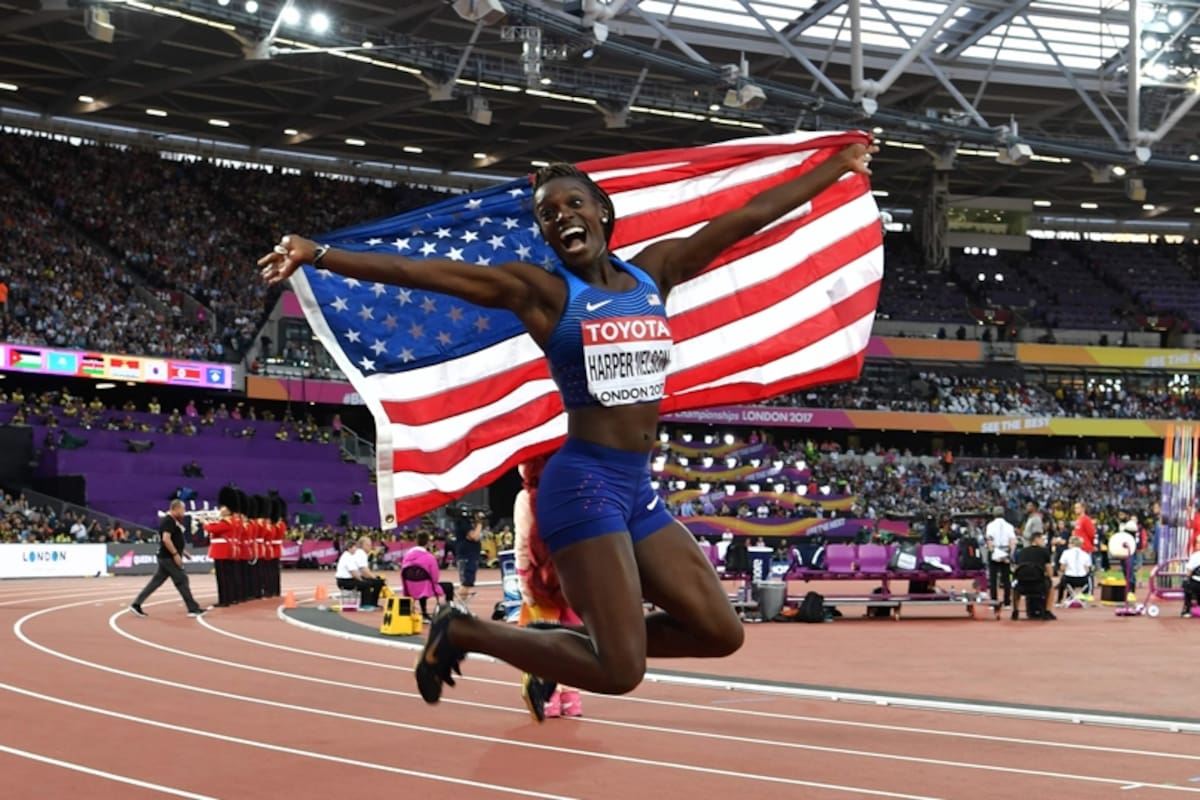 La hegemonía de Estados Unidos en el cierre de la carrera de Bolt, Dawn Harper Nelson