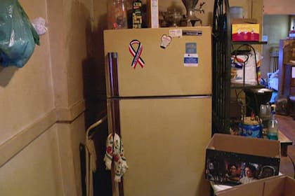 La heladera en la cual se encontraron los restos humanos