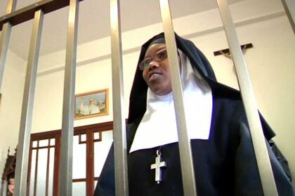 La hermana Angela, durante una entrevista