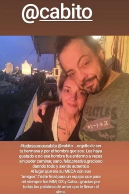 La hermana de Cabito se metió en la polémica sobre su salida de Basta de Todo