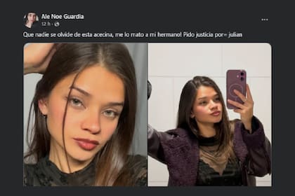 La hermana del hombre asesinado en Chaco apuntó contra la novia detenida: “Sabías muy bien dónde apuñarlo”